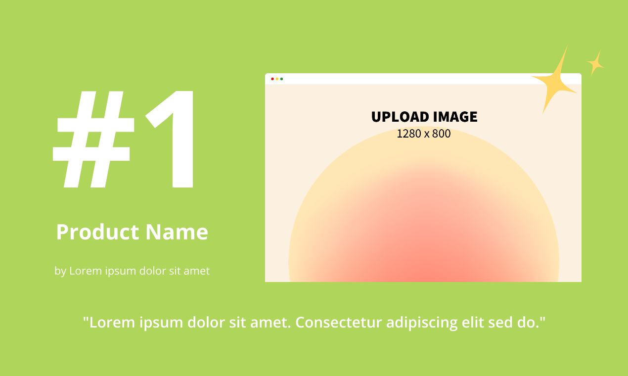 Product Hunt Gallery Screenshot 73 template. Quickly edit fonts, text, colors, and more for free.